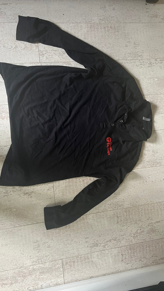 Long sleeve Polo with OE and Divesoft logo